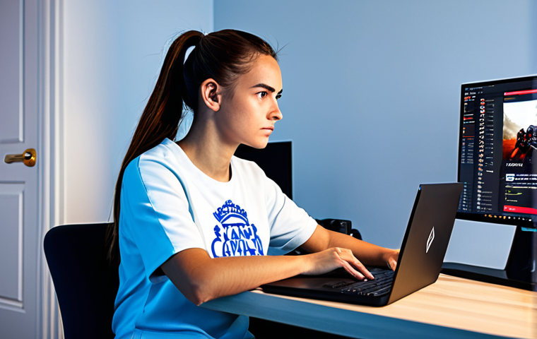 Focused on Preparation**

A determined female gamer, fully clothed in comfortable gaming attire, sitting at her desk with a gaming laptop. The screen displays the Lineage M character selection screen. Background: a clean, modern bedroom with motivational posters. "safe for work", "appropriate content", "fully clothed", "professional", perfect anatomy, correct proportions, well-formed hands, natural pose.

**