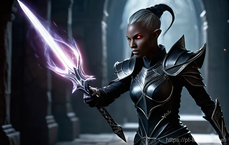 리니지M 다크엘프 전투 스타일 - Prompt 1: Dominando a Agilidade Sombria**