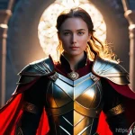 Home 14 리니지M 캐릭터 이름 변경법 - **Prompt:** "A powerful female warrior, mid-transformation, within a mystical energy field. On one s...