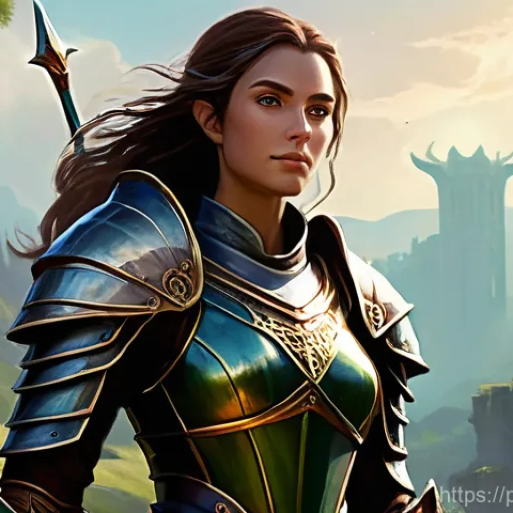 리니지M 신규 유저 혜택 - **Prompt 1: The Hero's First Step**
    A vibrant, high-fantasy scene depicting a character selectio...