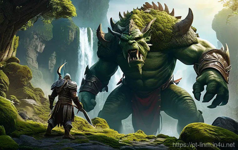 리니지M 신규 유저 혜택 - **Prompt 2: The Art of Enhancement**
    A detailed scene set inside an ancient, dimly lit fantasy f...