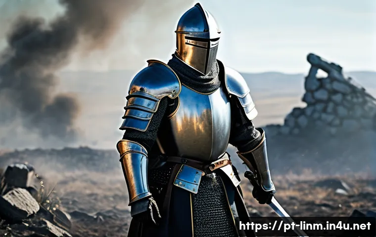 리니지M 직업별 스킬 조합 - **Title: The Immovable Knight**
**Prompt:** A highly detailed, realistic full-body portrait of a...