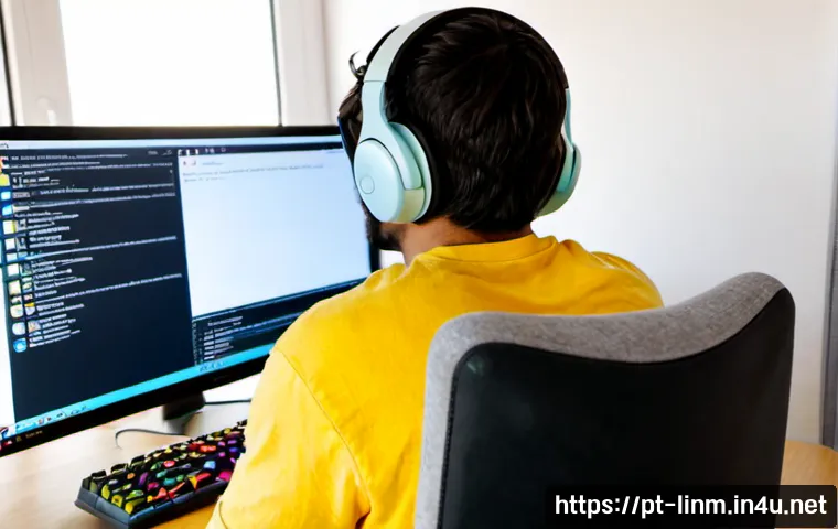 Home 17 리니지M 신규 서버 가이드 - Photorealistic young Portuguese-speaking gamer in a bright Lisbon apartment, seated at a clean deskt...